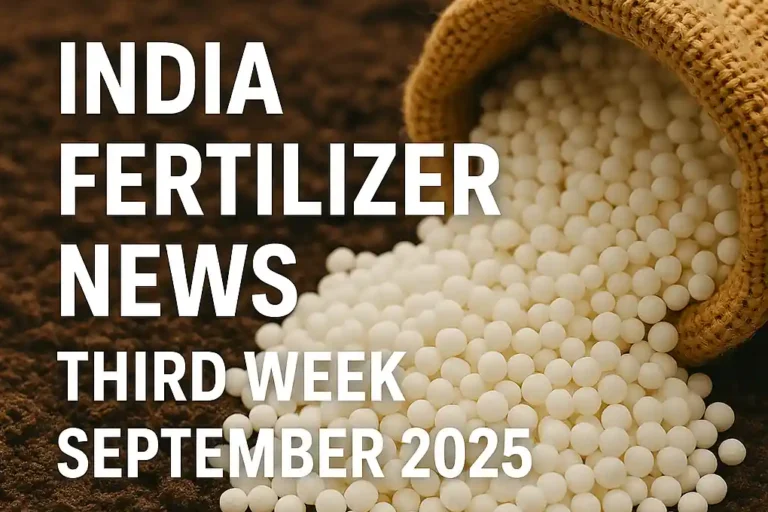 India fertilizer news third week September 2025