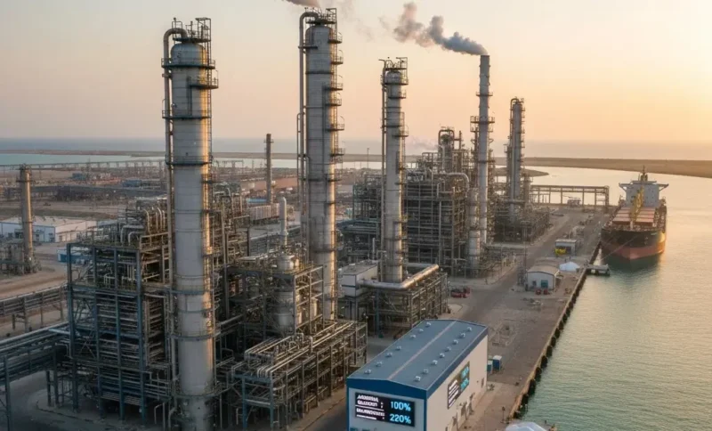 Hengam Petrochemical ammonia production