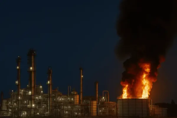 Russian fertilizer plant attack