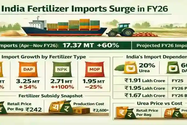 India fertilizer imports surge