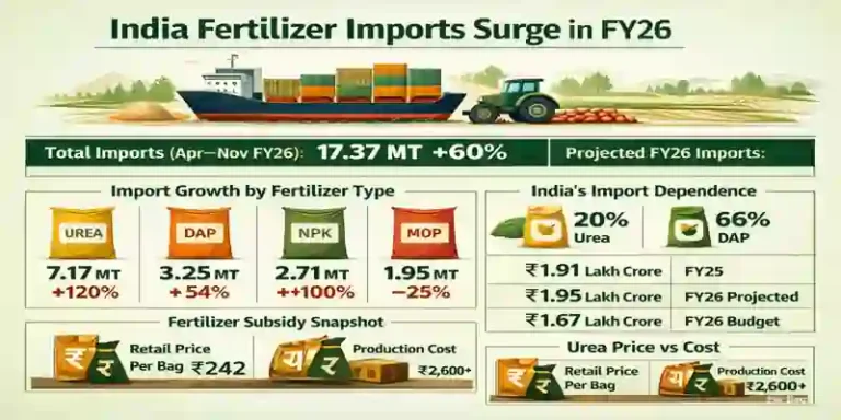 India fertilizer imports surge