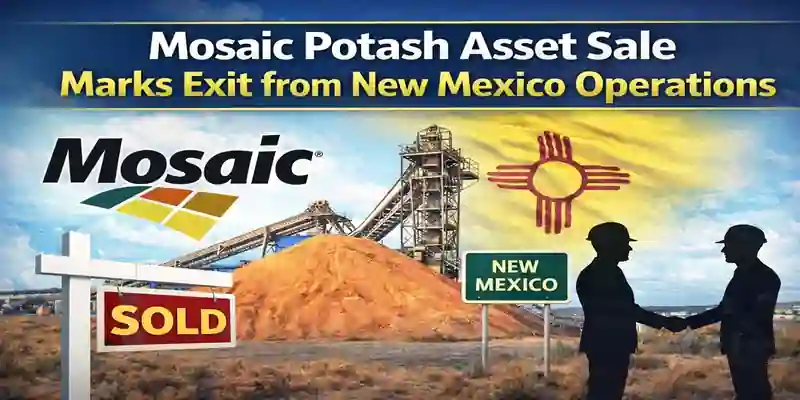 Mosaic Potash Asset Sale Marks Exit from New Mexico Operations