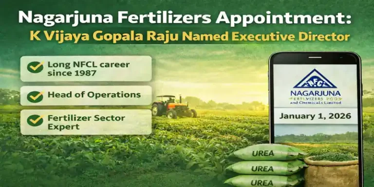 Nagarjuna Fertilizer Appointment