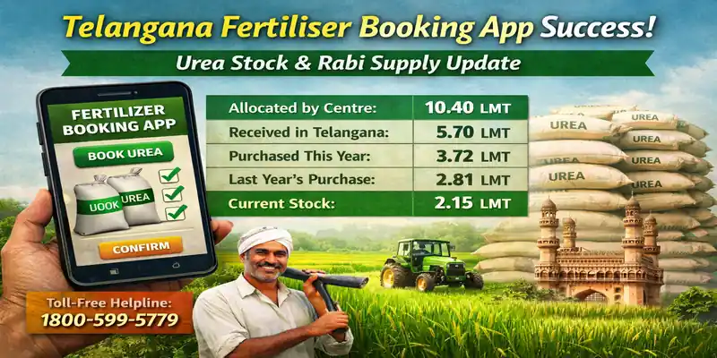 Telangana fertilizer booking app