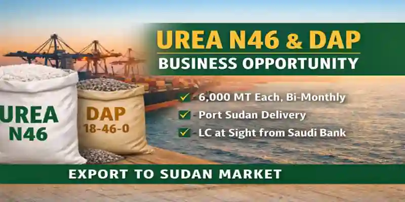 alt="Urea DAP business opportunity for Port Sudan fertilizer supply"