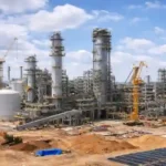 CVR Coffeyville ammonia plant with industrial processing units and storage tanks