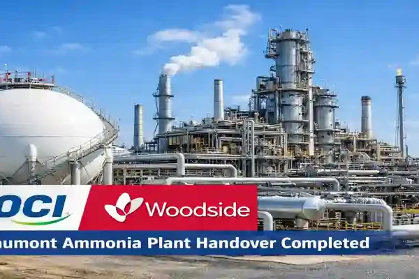 Beaumont ammonia plant Texas operated by OCI and Woodside