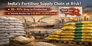 India fertiliser supply chain disruption due to West Asia conflict impacting urea and DAP supply