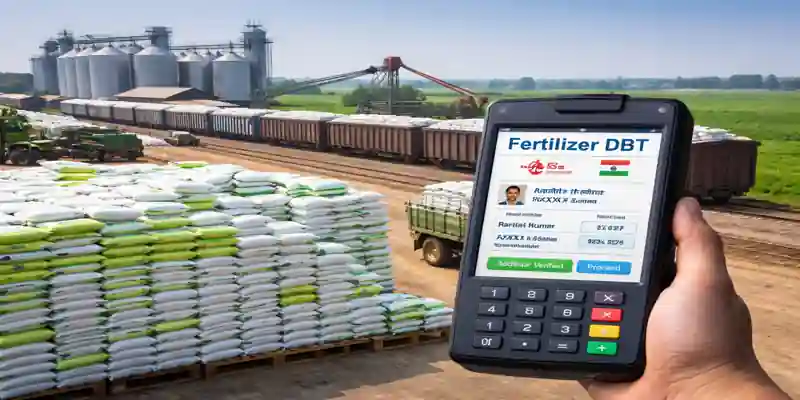Fertilizer DBT India with Aadhaar PoS tracking and fertilizer supply chain distribution