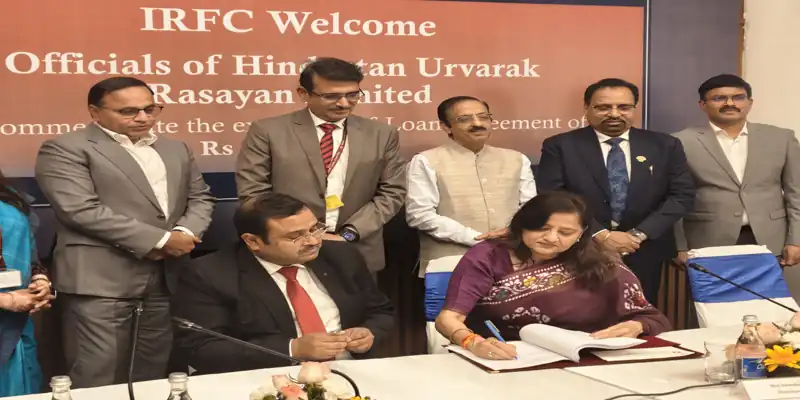 HURL IRFC loan refinancing signing ceremony with senior officials in New Delhi