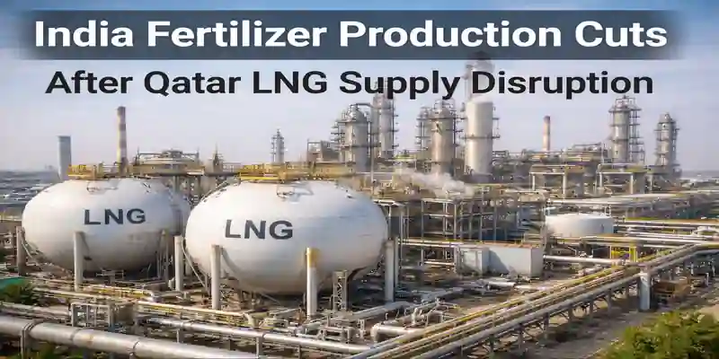 India fertilizer production cuts after Qatar LNG supply disruption affects urea plants