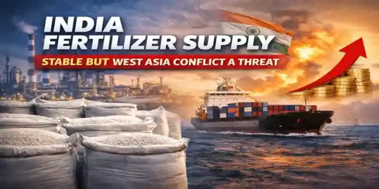 India fertilizer supply bags with cargo ship amid West Asia conflict