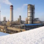 TAN Project industrial ammonium nitrate plant under construction with storage and processing units
