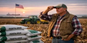 US farmer facing rising fertilizer prices amid Strait of Hormuz supply crisis