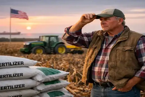 US farmer facing rising fertilizer prices amid Strait of Hormuz supply crisis