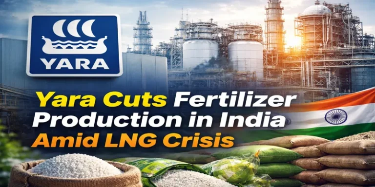 Yara fertilizer plant in India with LNG crisis impact on ammonia and urea production