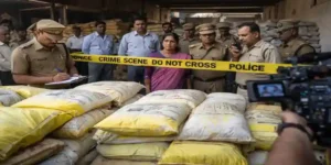 Fertilizer hoarding crackdown in India with officials inspecting warehouse stock