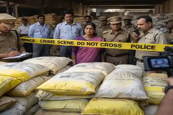 Fertilizer hoarding crackdown in India with officials inspecting warehouse stock