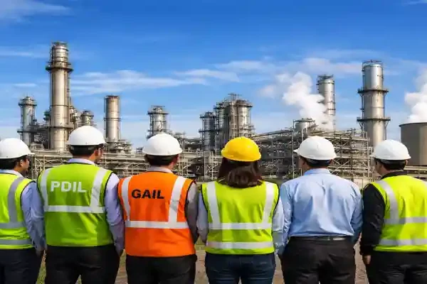 GAIL Urea Project site visit with engineers inspecting ammonia urea plant infrastructure in India