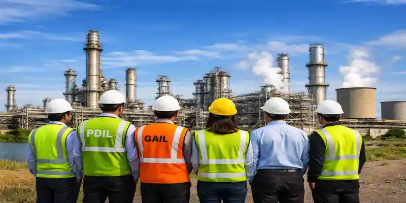 GAIL Urea Project site visit with engineers inspecting ammonia urea plant infrastructure in India