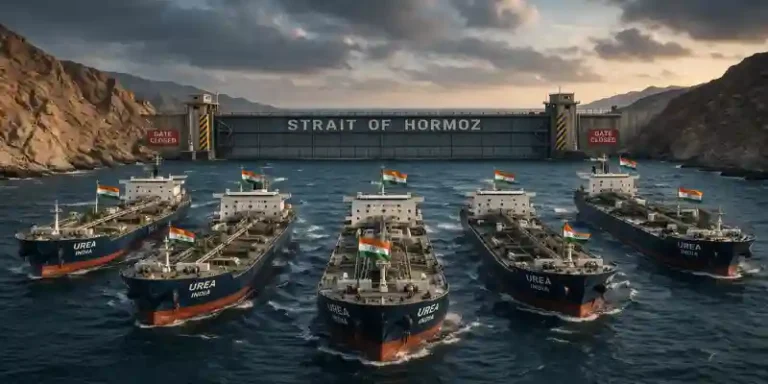 Indian urea vessels stuck at Strait of Hormuz with closed gate disrupting fertilizer supply