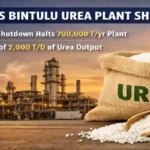 Petronas Bintulu Urea Plant Shutdown image showing urea plant and supply disruption of 2000 tonnes per day