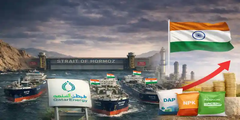 Qatar Sulphur Price April 2026: Qatar sulphur supply disruption impacting India fertilizer industry with ships near Strait of Hormuz