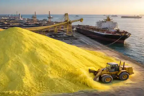 Adnoc April Sulphur OSP India: Sulphur loading at port for India amid supply disruption and rising prices