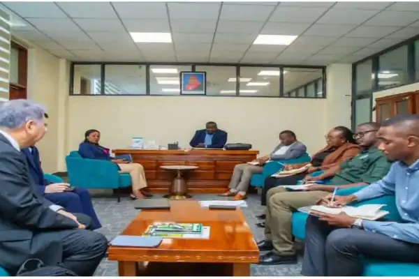 Toyo Engineering delegation meeting with Tanzanian officials for Tanzania fertilizer plant project
