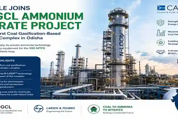 BCGCL Ammonium Nitrate Project in Odisha with Casale ammonia technology.