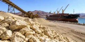 Egyptian phosphate rock exports with mining and port loading operations