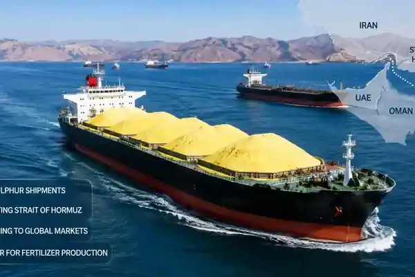 Gulf sulphur shipments