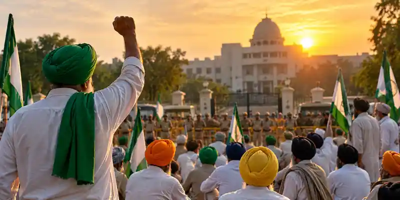 Punjab farmers protest