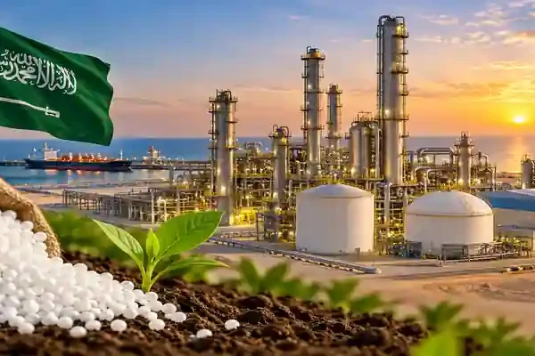 SABIC AN urea plant and fertilizer facility in Saudi Arabia