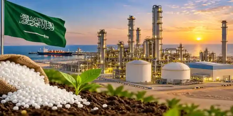 SABIC AN urea plant and fertilizer facility in Saudi Arabia