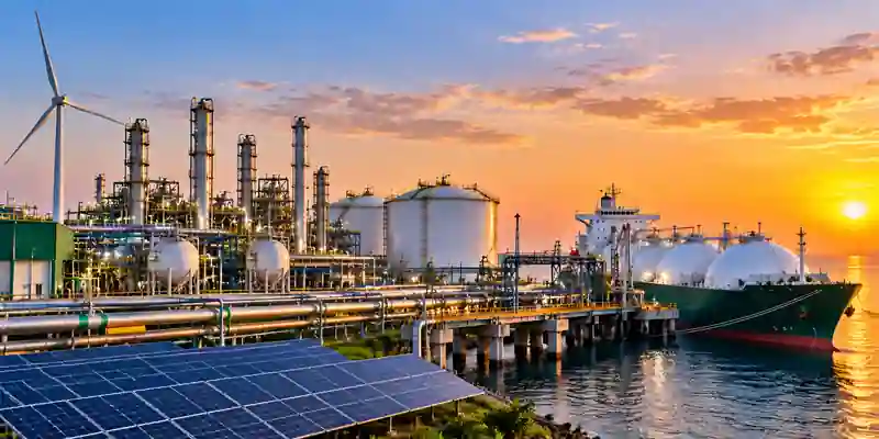 Renewable ammonia plant with solar power and ammonia ship.