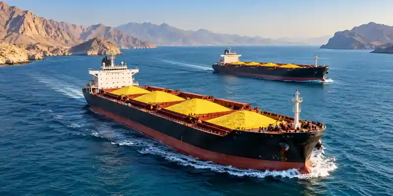 Sulphur shipments Strait of Hormuz